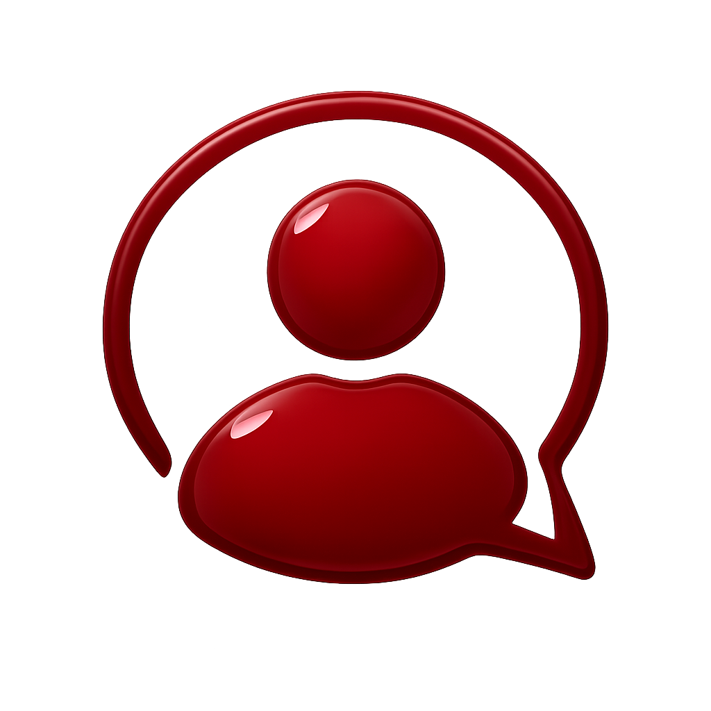 Bienvenue 14 Icone dutilisateur stylisee en rouge